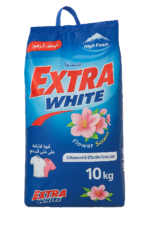 Extra White High Foam Detergent Powder 10kg – Flower Scent